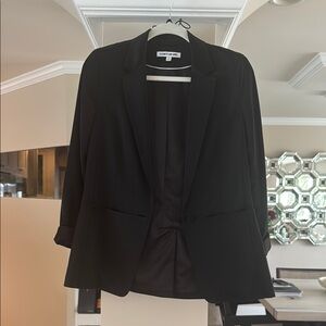 Black Elizabeth and James satin Blazer